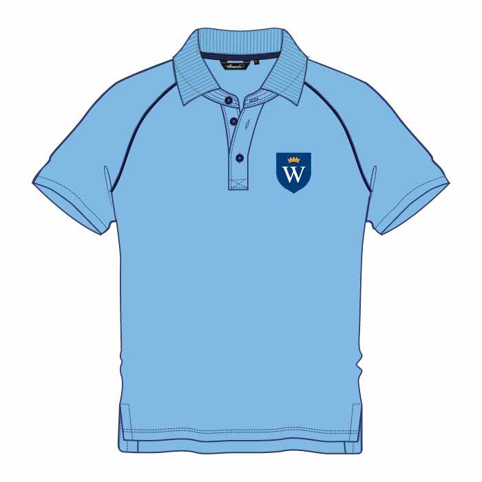 Unisex Kindergarten Polo Shirt – Blue - GEMS Wellington International School